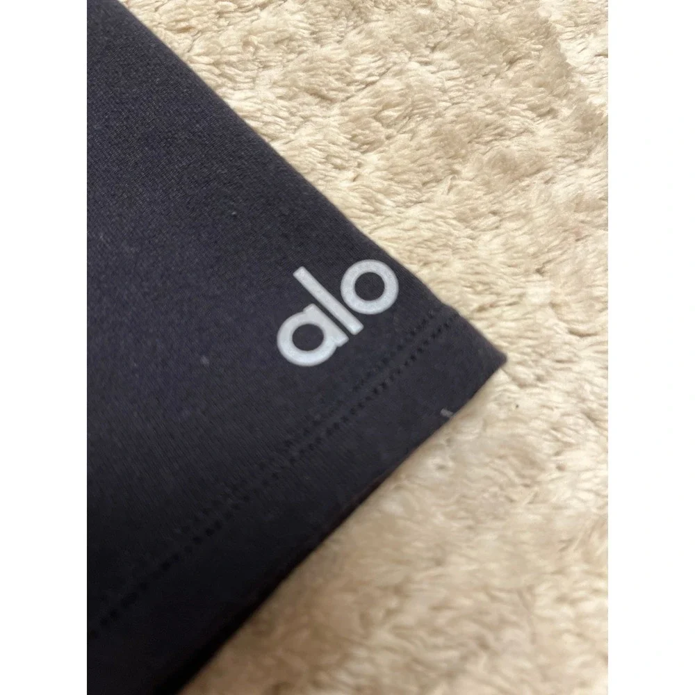 Alo Airbursh Real Onesie Biker Short Jumpsuit One Piece Black Women's XS